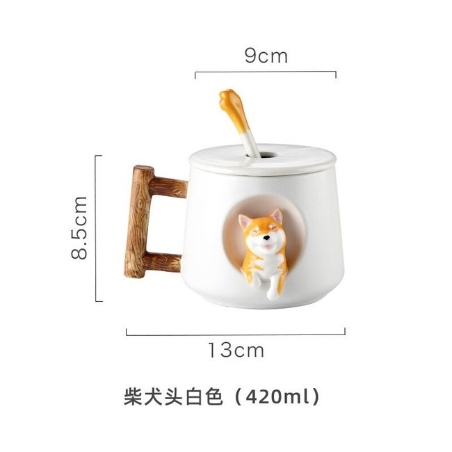 Cute Animal Ceramic Mug Creative Hand Painted 3D Mugs With Handle Coffee  Tea Milk Breakfast Cups Nice Gifts