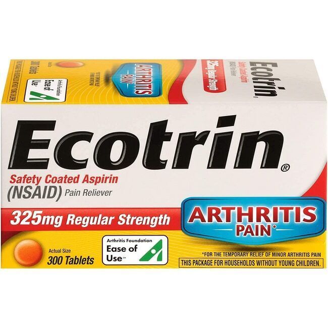 Ecotrin Safety Coated Aspirin - Regular Strength 325 mg 300 Tabs