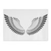 Grey White Angel Wings Kitchen Worktop Protector Saver Glass Chopping Board