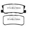 EBC Brakes DP31407C Redstuff Ceramic Low Dust Brake Pad