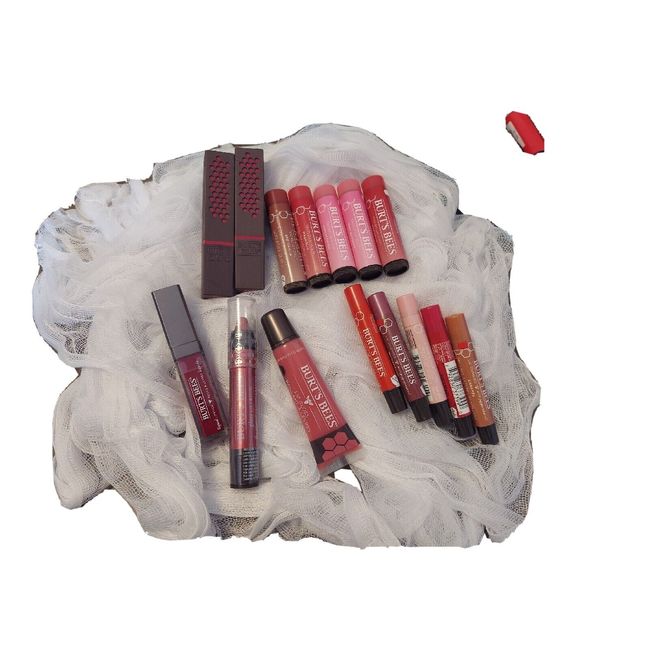 Lot Of 15 Burt’s Bees Lip -- New!!