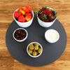 Servewell Round Worktop Savers - Acrylic Matt Moonlight White 30cm