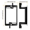 Single Gang Low Voltage Mounting Bracket Black for Low Voltage Cables 30 Pack