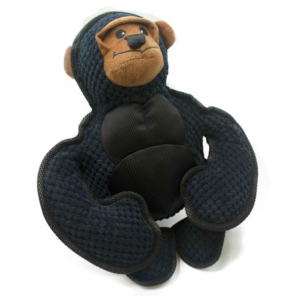 PETONA Chimpanzee Monkey Gorilla Plush Stuffed NO Squeaker Silent Dog Toy Dog Teething Toy(Chimpanzee)