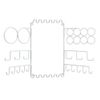 iDesign Classico Wall Mount Accessory Organizer, White