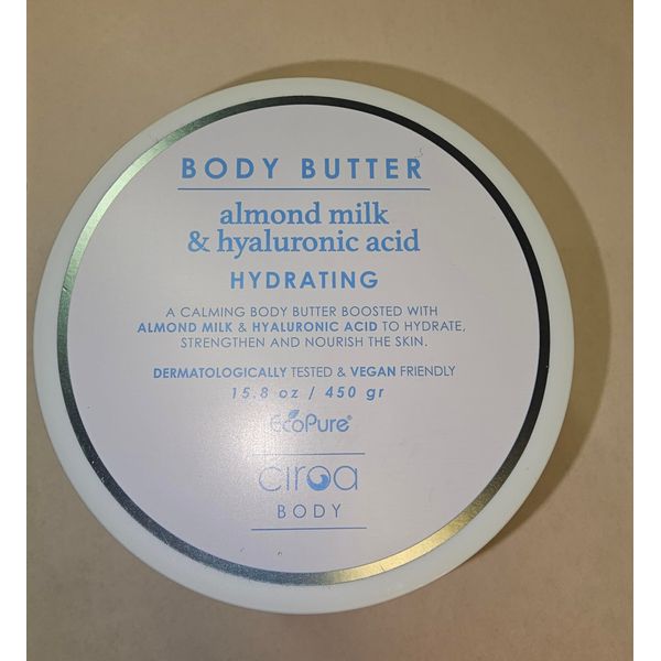 Ciroa Body Butter Almond Milk & Hyaluronic Acid 15.8 oz