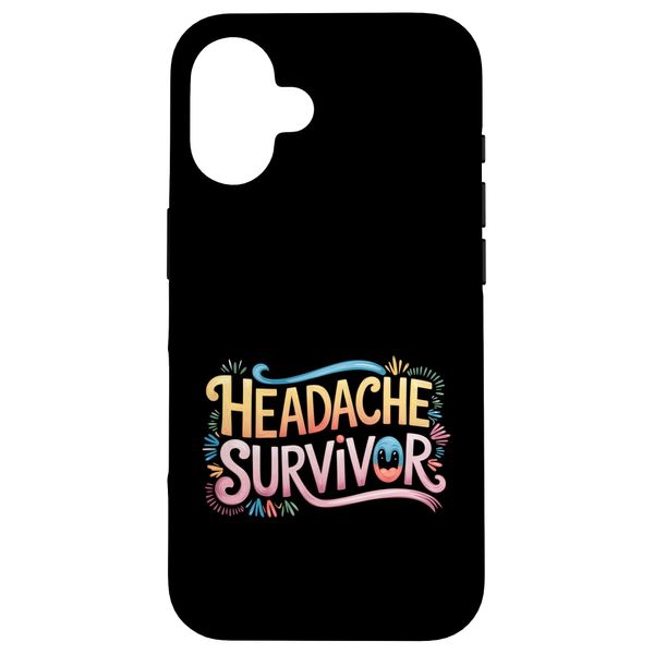 Headache Survivor Pain Migraine Struggle |- Case for iPhone 16