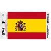 Spain Flag Car Decal Sticker [3.5x5" - Red/Yellow]