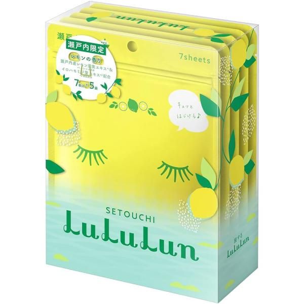 Lululun Face Mask Pack Seto Inland Lululun (lemon scent) 7 sheets x 5 bags