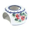 Blue Rose Polish Pottery Cherry Red Bouquet Teapot Warmer