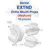 Dental Ortho Piercing Disposable Mouth Props Bite Blocks 48 pcs - Medium