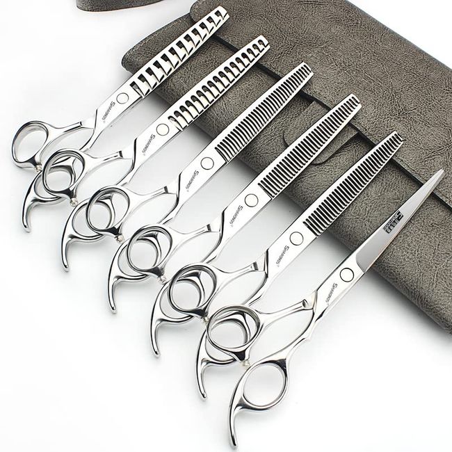 6.5/7 inch Professional Hairdressing Barber Salon Scissors 19cm Cutting Scissors (6.5 inch-6pc)