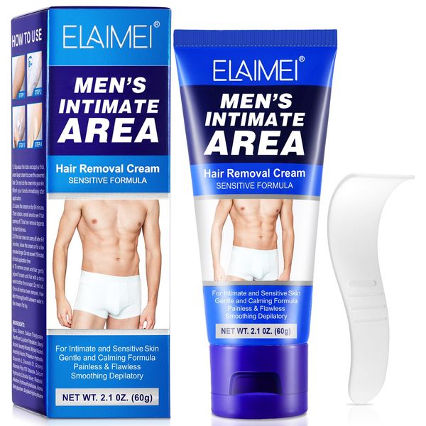 Premium Intimate Hair Removal Cream - Extra Gentle Hair Removal for Men-60g