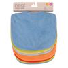 Neat Solutions 8 Count Multi-Color Solid Knit Terry Feeder Bib, Boy