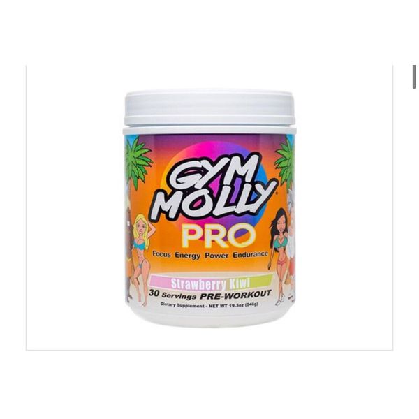Gym Molly Pro Pre Workout 30 Servings Strawberry Kiwi Pump Energy