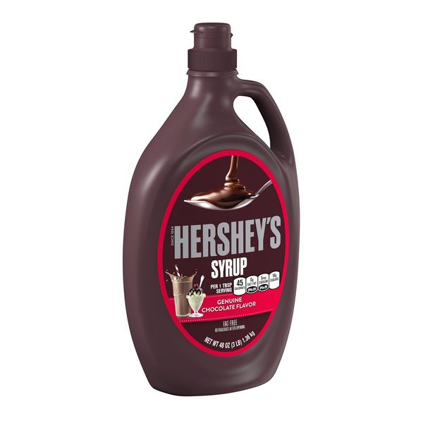 HERSHEY'S Genuine Chocolate Syrup, Halloween, 48 oz Bulk Bottle