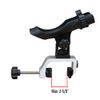 Brocraft Power Lock Fully Adjustable Rod Holder with Aluminum Large Opening Clamp / Jon Boat Rod Holder / Clamp On Rod Holder