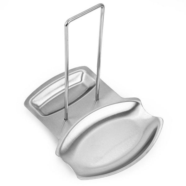 zmart Pot Pot Pot Stand Ladle Holder Lid Lid Stainless Steel Pan Pot Rack Cover Lid Rest Spoon Kitchen