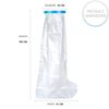 Bramble - Transparent Waterproof Silicone Leg Cast Protector for Bath & Shower