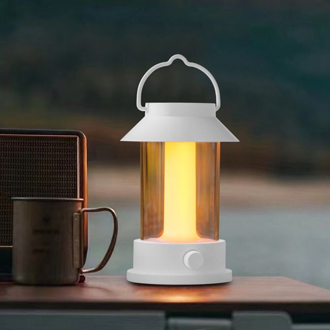LED Flashlight Type-C Charging Waterproof Camping Lantern Flashlight  Stepless Dimming Multifunctional Portable Lantern Work Lamp