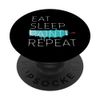Eat Sleep Paint Repeat Funny Painter Equipment Paint Roller PopSockets mit austauschbarem PopGrip