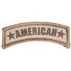 AMERICAN STARS NAME TAG ROCKER ARC ARMY TAB HOOK DESERT TACTICAL MORALE PATCH