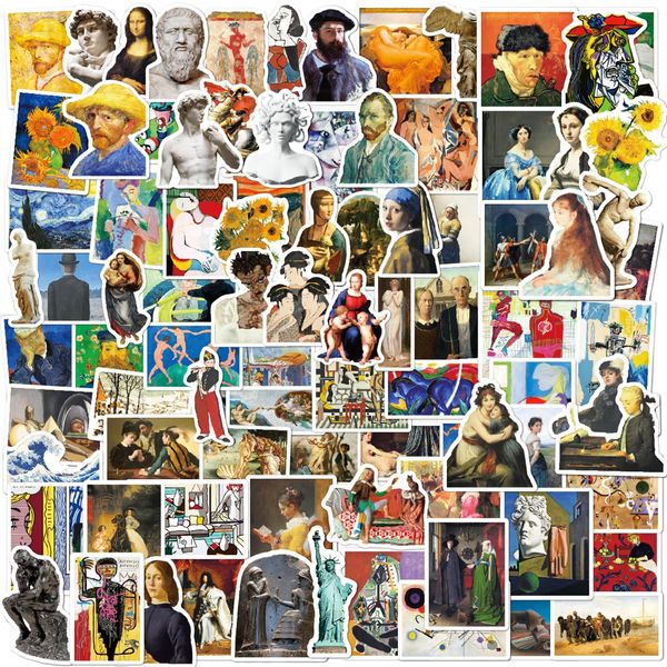 100 Stück Retro Aufkleber für Asthetische Kunst Sticker Aesthetic Wasserfeste Vinyl Sticker Scrapbook Aufkleber laptop Sticker Geeignet für Laptops Gepäck Motorrad Aufkleber