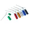 Aluminium Pill Case with Mini Spoon Keyring Key Holder Colours Available (Black)