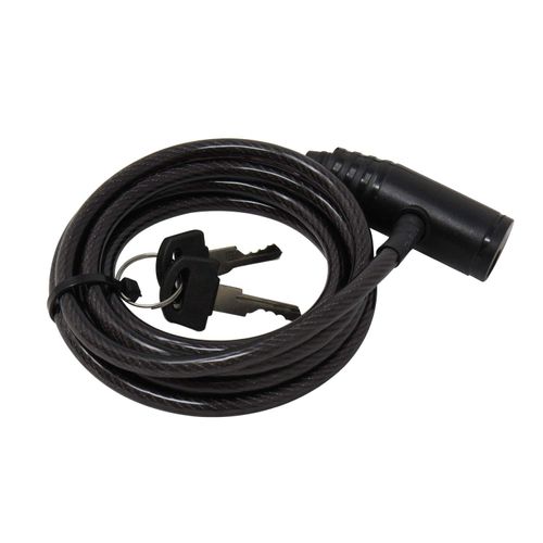 Vosker 2 Keys Cable Lock for Security Cameras | 6 Feet Long Flexible Braided Steel | Universal Locking Cable and Flexible Lock Cable (Protection Box Support)