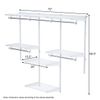 Wall Mounted Adjustable Closet Organizer Custom Metal Closet Storage Organizer