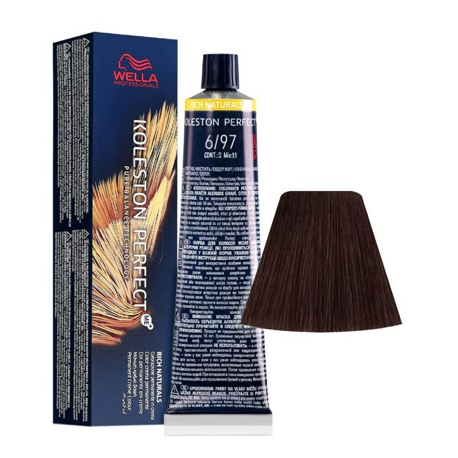 6/97 Dark Blonde Cendre Brown Wella Koleston Perfect Me+ Rich Naturals 60ml