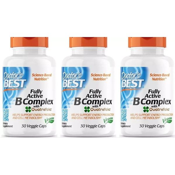 Doctor`s Best Fully Active B Complex m. Quatrefolic-3x30 Kap (81,36 EUR/100 g)