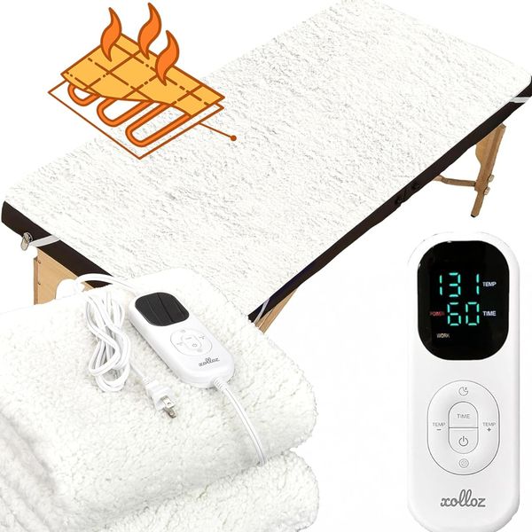 Massage Table Warmer Heating Pad – 71"x31" Heated Massage Pad with Adjusta