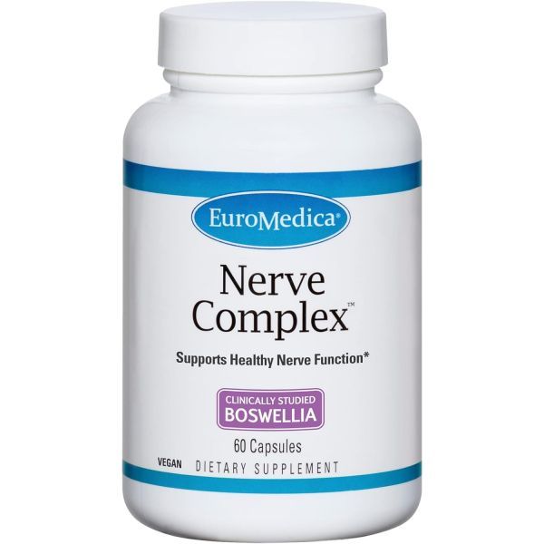 Euromedica Neurocomplex - 60 Capsules Vitamins Amino Acids and Herbal Blend to Support Healthy Function Blood Circulation 30 Servings