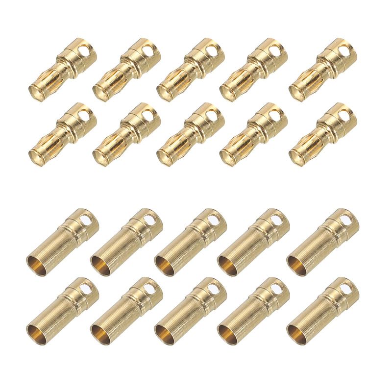 3.5mm Male To Female Bullet Connector Extension Wire (12 AWG) For RC ESC To Motor - 3-Pack