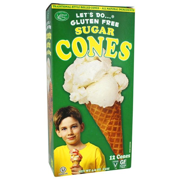 Let's Do - Gluten Free Sugar Cones - 4.6 oz (pack of 2)