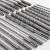 Wensilon 5pcs 3/8" X 8"-6" Cross-Type Double Thread Carbide Drill Bits for Concrete, Brick, Stone, Hammer Drill
