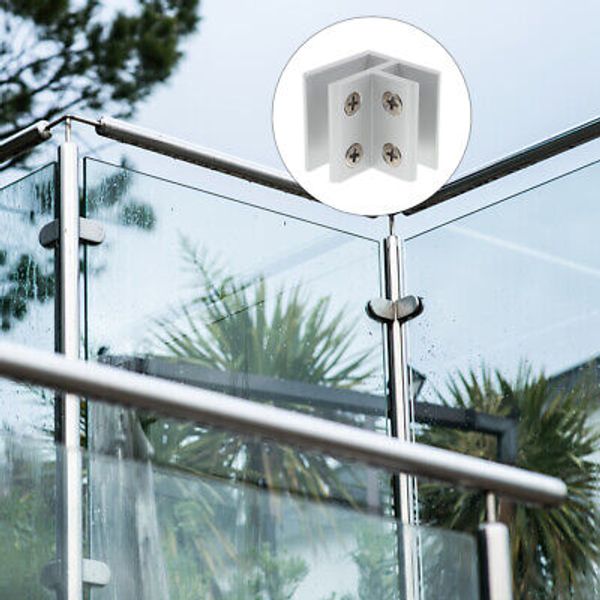 2 Pcs Deck Railing Glass Clamp Furniture Support Clip