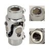 3/4" 36 Spline X 3/4" DD Steering Universal Joint Chrome Single U Joint Shaft