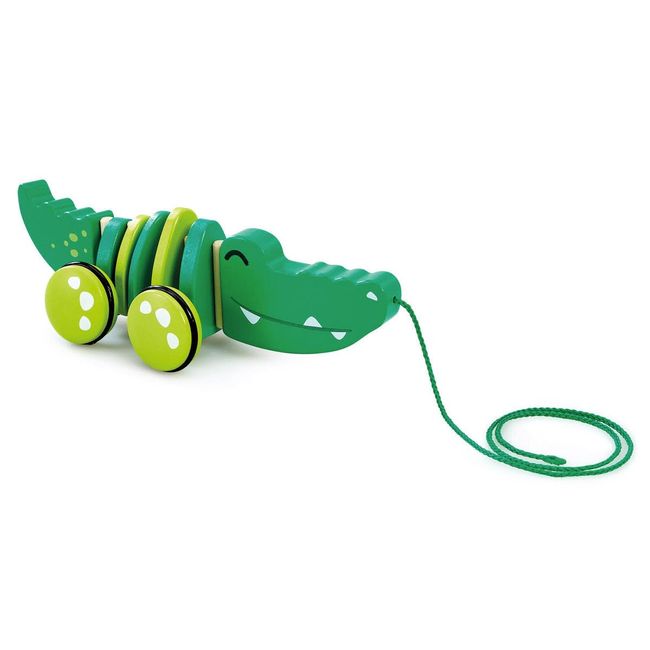 Early Learning Center Pull Toy Crocodile Crocodile Pulling Toy 200552 Authentic