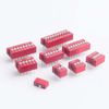 40pcs Double Row Dip Switch Kit Slide Type Dip Switch Double 1 2 3 4 5 6 8 10 Position 2.54mm PCB Mountable On-Off Toggle Switch for Circuit, Breadboard