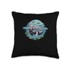 Minimalist Manatee Line Art Throw Pillow