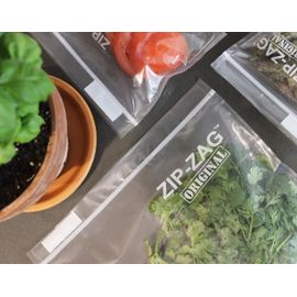 Zip-Zag BLACK 50 Half Pound Bags - Airtight Bags, Resealable, Reusable,  Anti-Puncture, Washable, Food Safe, Treated for no Static, for Dry Herbs  and