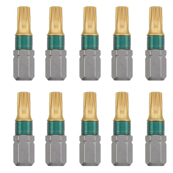 KWB Titan BITS - 10-Piece TORX T20 BIT Set 25mm, Screwdriver BITS (Magnetic, Universal)