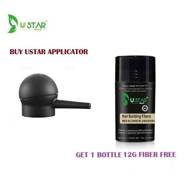 Hair Fiber Spray Applicator with free one bottle Hair fiber Medium Blonde 12g