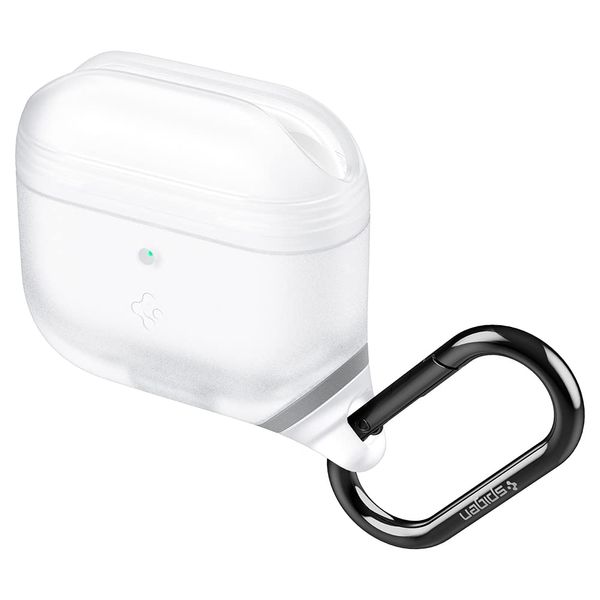 Spigen IP ASD02237 AirPods 3rd Generation Case, IP67, Waterproof, Dustproof, Wireless Charging, Carabiner Ring, Slim, Lightweight, Scratch-Resistant, Shockproof, Silicone, Impact Absorption, Slim Armor (Forest Clear)