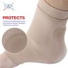 CRS Cross Achilles Heel Sleeve - Premium Padded Compression Gel Sleeve/Sock for Cushion & Protection of Haglunds Bump, Achilles Tendonitis, and Bursitis (One size fits most)