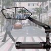 PhieeSeriy 360°Adjustable Bicycle Mirror - HD Universal Mirror for Mountain, Road, E-Bikes (Left Square)