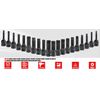 1/2" Drive Master Impact Hex Bit Set SAE Metric Hex Head Driver Allen Bit Socket