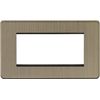 Knightsbridge 4G Modular Faceplate - Antique Brass